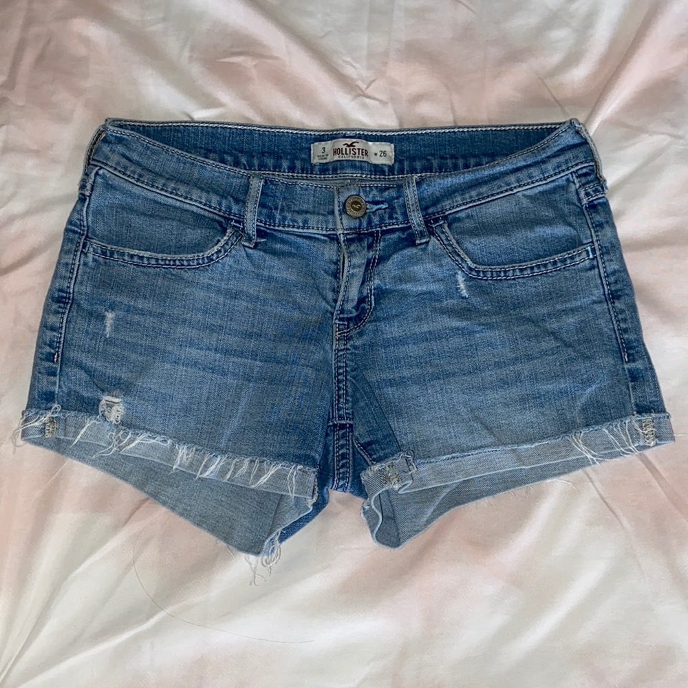 Hollister Light Denim Jean Short Shorts Size 3